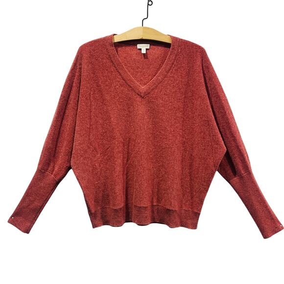 Garnet Hill Essential 100% Cashmere Cropped Sweater Size Medium - Picture 1 of 5
